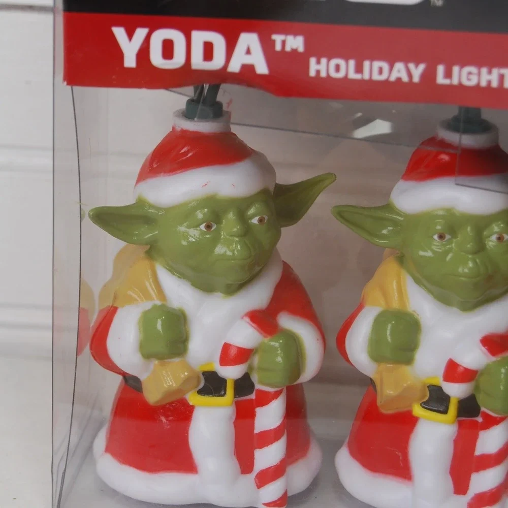 Kurt S. Adler Star Wars Yoda Santa Holiday Light Set Christmas Decor NWT‎